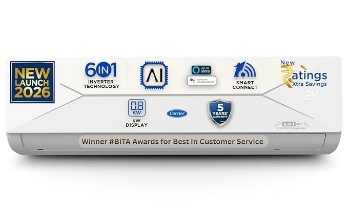 Carrier CAI18EE5R36W0 1.5 Ton 5 Star 2026 Inverter Split AC