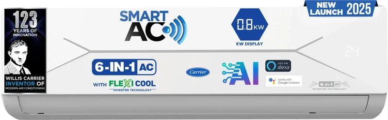 Carrier CAI12EE5R35W0 1 Ton 5 Star 2025 Inverter Split AC