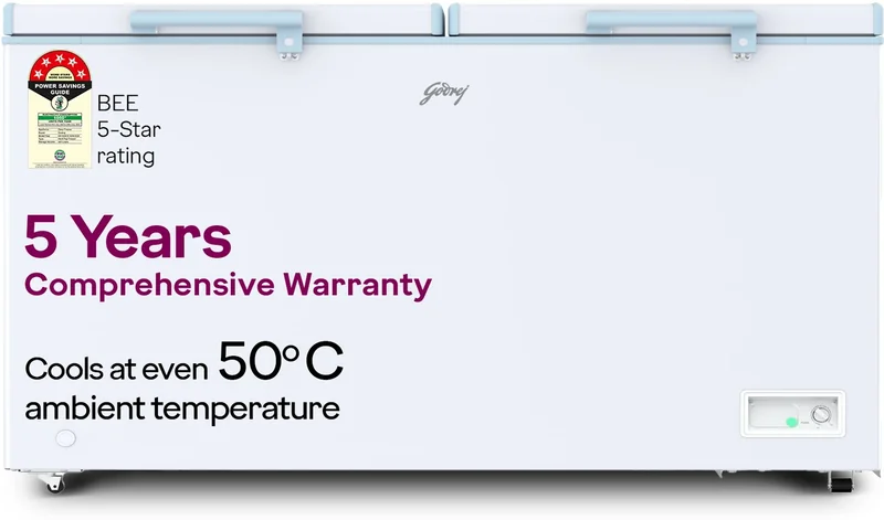 Godrej DH ESNCH 525E 2HCLP RW 505 L Double Door Deep Freezer
