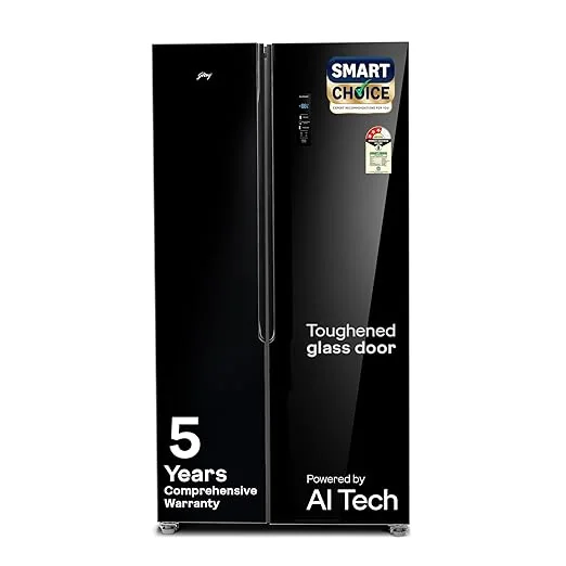 Godrej RS EONVELVET 646C RIT OP BK 600 L Side by Side Door Refrigerator