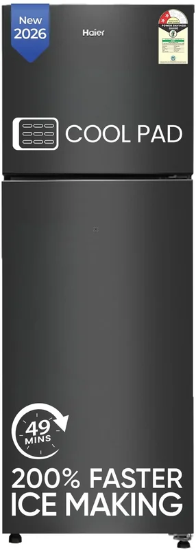 Haier HEF-252EGBA-P 240 L 2 Star Double Door Refrigerator