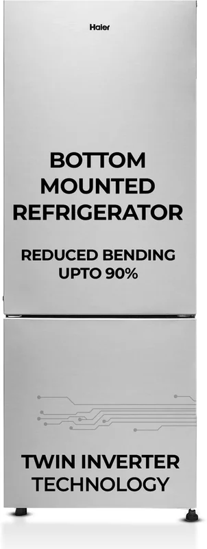 Haier HRB-3502BS-P 300 L 2 Star Double Door Refrigerator