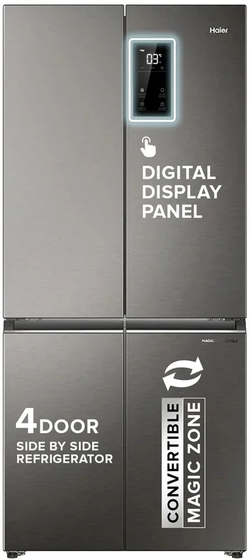 Haier HRB-600IS 520 L 3 Star French Door Lumiere Refrigerator