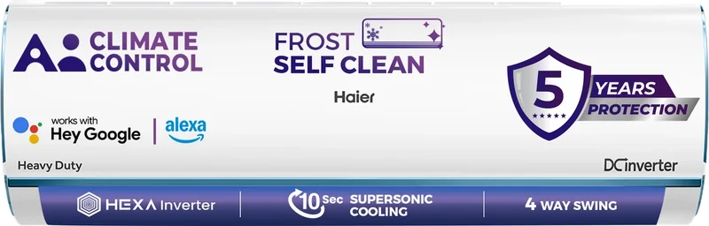 Haier HSU19K-PYAIN5BN-INV 1.6 Ton 5 Star 2025 Inverter Split AC