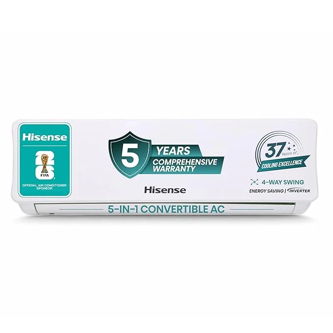 Hisense AS-18TR4R5E 1.5 Ton 5 Star 2025 Inverter Split AC