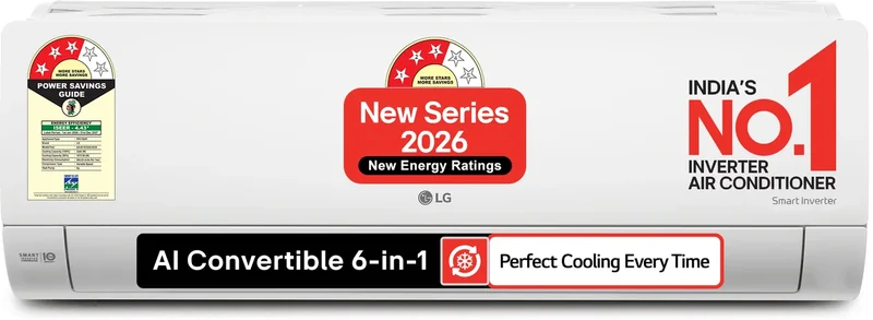 LG AS-Q12CNXE 1 Ton 3 Star 2026 Inverter Split AC
