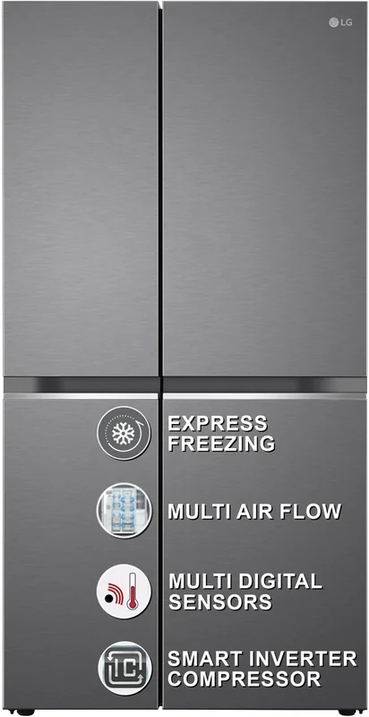 LG GL-B257HDSY 655 L Side By Side Refrigerator
