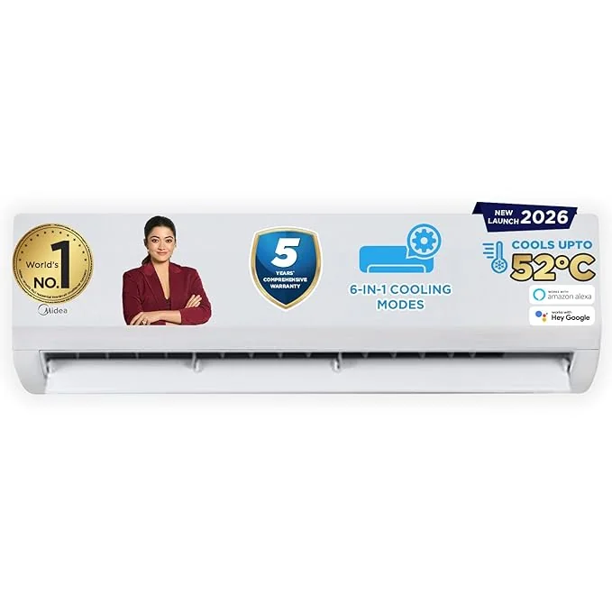 Midea MAI18SR5R36W0 1.5 Ton 5 Star 2026 Inverter Split AC