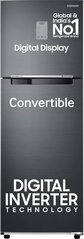 Samsung RT30C3733BX 256 L 3 Star Double Door Refrigerator