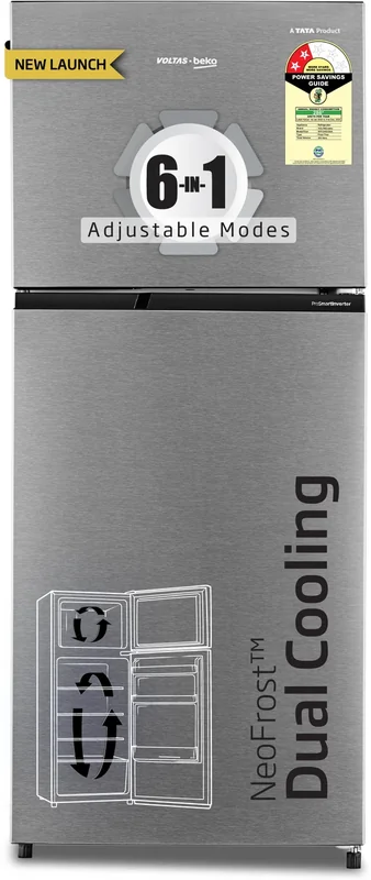 Voltas Beko RFF334D/WPV100RXID 283 L 2 Star Double Door Refrigerator